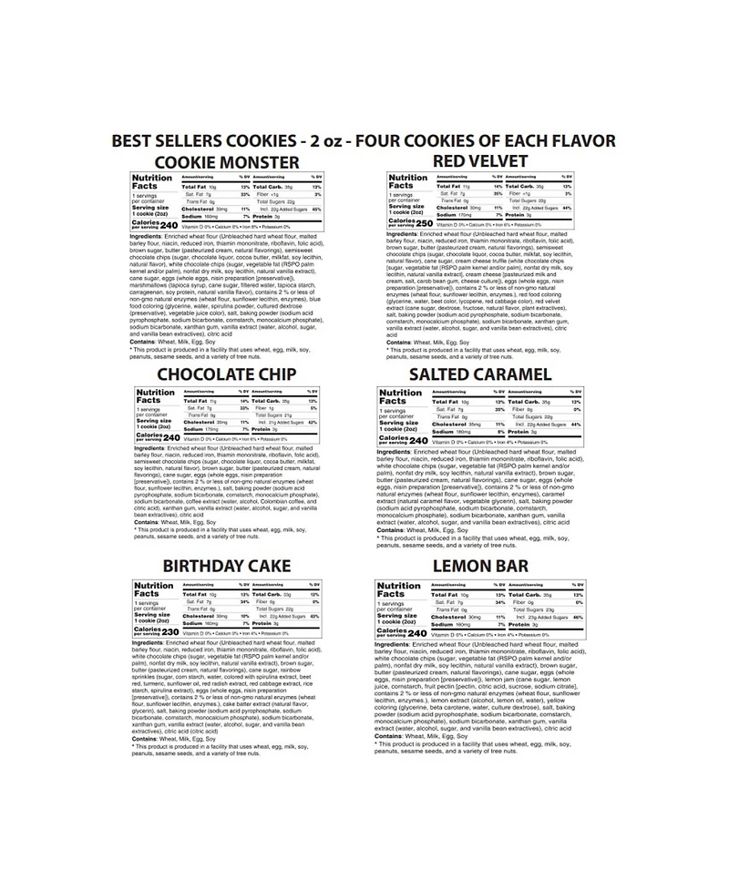 The Cravory Best Sellers Cookies Gift Box, 24 Cookies