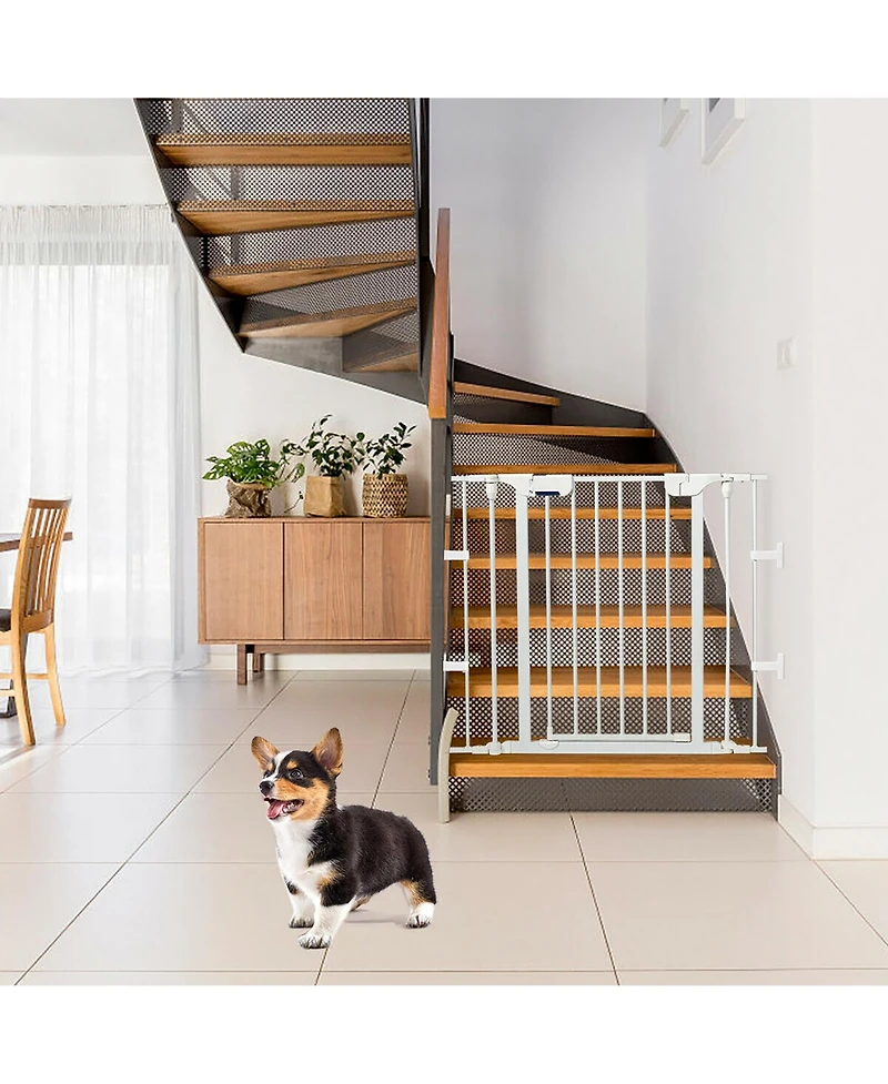 Costway Baby 6 Panel Safe Metal Gate Play Yard Barrier Pet Fence Adjustable