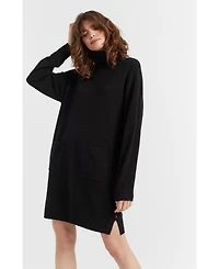 Chinti & Parker Women's Cashmere Rollneck Dress