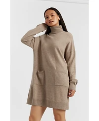 Chinti & Parker Women's Cashmere Rollneck Dress