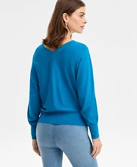 I.n.c. International Concepts Women's V-Neck Sweater, Created for Macy's