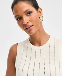 I.n.c. International Concepts Women's Godet-Pleat Sleeveless Sweater, Macy's Exclusive
