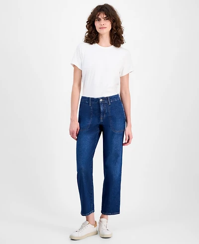 Style & Co Women's Mid-Rise Relaxed Straight-Leg Jeans, Macy's Exclusive