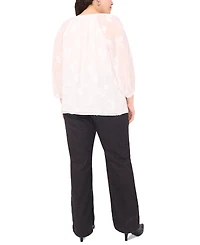 Vince Camuto Plus Raglan-Sleeve V-Neck Blouse
