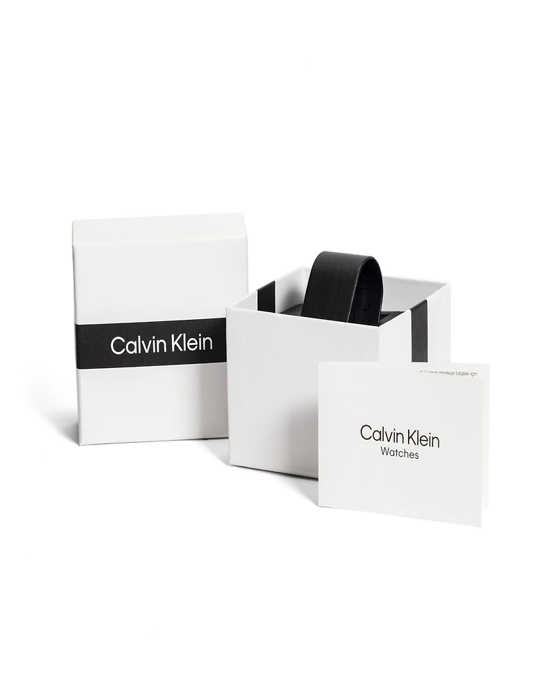 Calvin Klein Women's Elongated Gold Tone Stainless Steel Bracelet Watch, 18.5 x 20.5mm