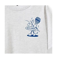 Cotton On Little Girls Poppy Oversize Graphic Print Tee