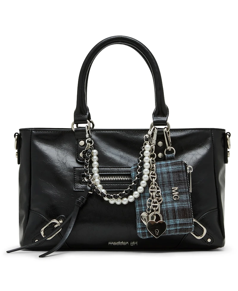 Madden Girl Violetc Crinkle Zipper Handbag
