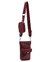 Madden Girl Inezc Crinkle Magnetic Phone Pouch Crossbody