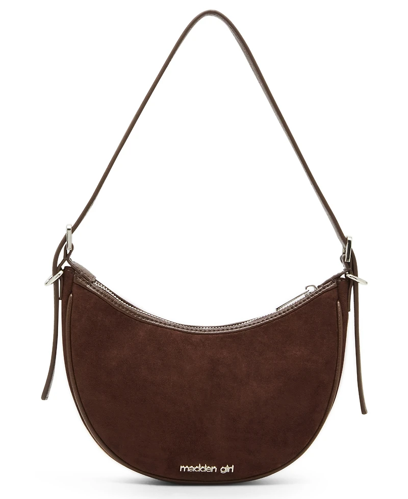 Madden Girl Rhisu Crescent Zipper Shoulder Bag