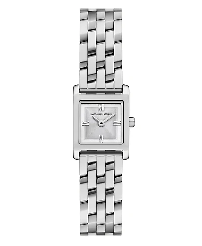 Michael Kors Women's Georgie Two-Hand Silver-Tone Stainless Steel Watch, 20mm