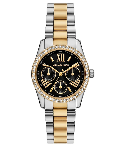 Michael Kors Women's Lexington Lux Multifunction Two-Tone Stainless Steel Watch, 34mm