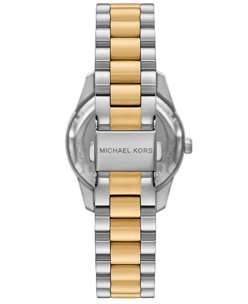Michael Kors Women's Lexington Lux Multifunction Two-Tone Stainless Steel Watch, 34mm
