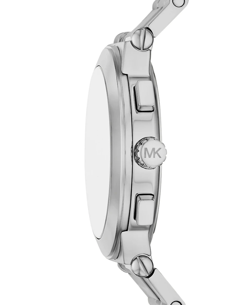 Michael Kors Men's Billie Chronograph Silver-Tone Stainless Steel Watch, 44mm