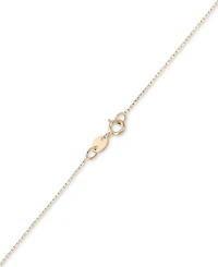 Polished Openwork Flower 18" Pendant Necklace in 10k Gold