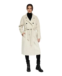 Belle & Bloom Boss Girl Double-Breasted Lined Wool Coat