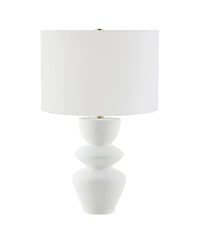 Hudson & Canal Cassian 24.5" Ceramic Table Lamp with Fabric Shade