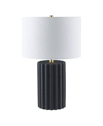 Hudson & Canal Seren 23" Ceramic Table Lamp with Fabric Shade