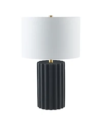 Hudson & Canal Seren 23" Ceramic Table Lamp with Fabric Shade