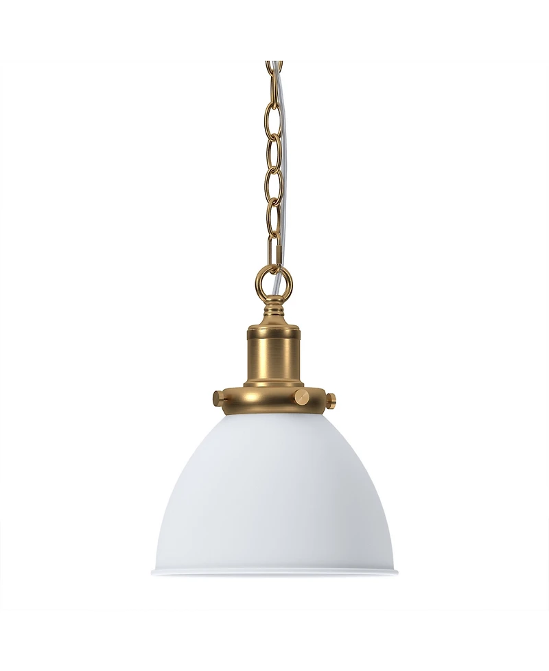 Hudson & Canal Elodie 8" Metal Pendant with Metal Shade