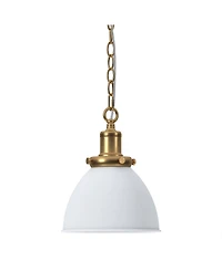 Hudson & Canal Elodie 8" Metal Pendant with Metal Shade