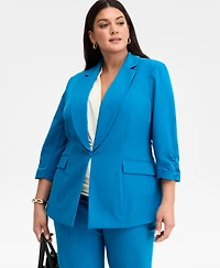 I.n.c. International Concepts Plus 3/4-Sleeve Blazer, Created for Macy's