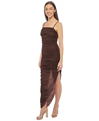 Jump Juniors' Embellished Sleeveless Asymmetrical Bodycon Long Dress