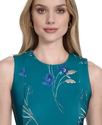 Calvin Klein Women's Sleeveless Scuba Midi Dress