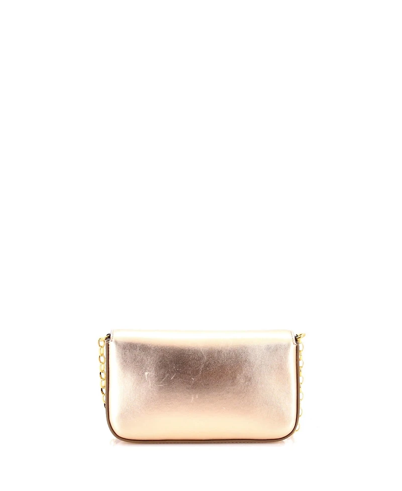 Pre-Owned Dolce & Gabbana Mini Dg Girls Flap Bag Embellished Leather
