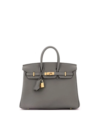 Pre-Owned Hermes Birkin 25 Handbag Togo with Gold Hardware