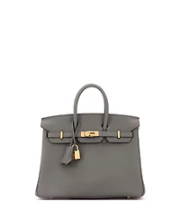 Pre-Owned Hermes Birkin 25 Handbag Togo with Gold Hardware