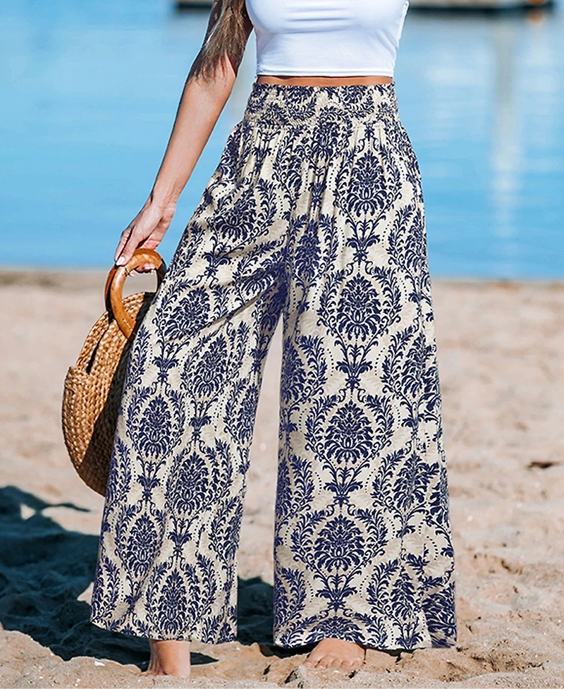 Cupshe Women's Gilded Sands Ornate Pants