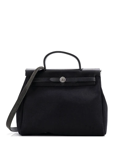 Pre-Owned Hermes Pm Herbag Toile and Leather