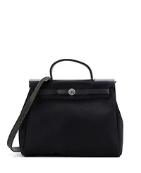Pre-Owned Hermes Pm Herbag Toile and Leather