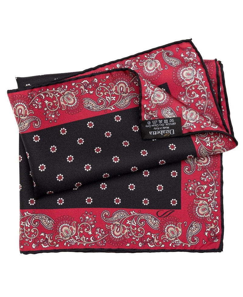 Elizabetta Men's Sangiovese - Silk Pocket Square for Men