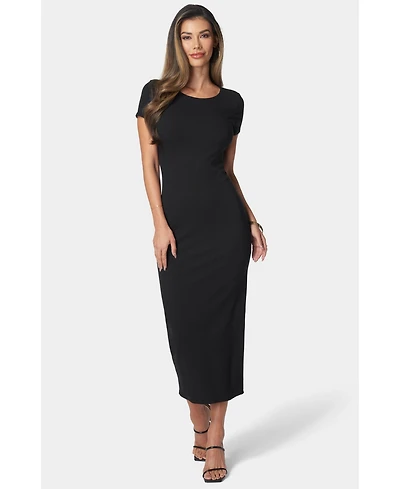 Bebe Women's Rib Maxi T-Shirt Dress