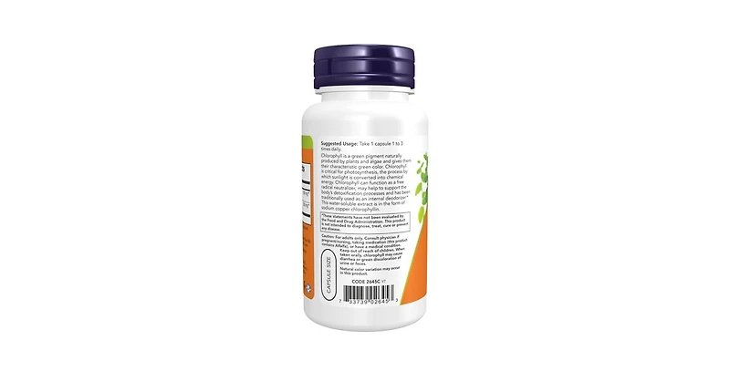 Now Foods Chlorophyll ,100 mg ,90 Veg Capsules