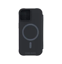 Case-Mate Wallet Folio MagSafe Case for Apple iPhone 15 / iPhone 14 / iPhone 13-Black
