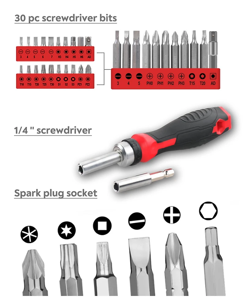 Sugift 328-Piece Household Hand Tool Set with Storage Case – All-in-One Repair Kit for Home, Garage, Car, and Office Use