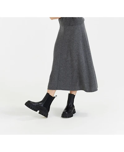 Chinti & Parker Women's Wool Cashmere Midi Skirt