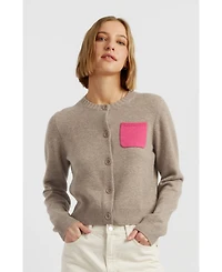 Chinti & Parker Women's Wool Cashmere Contract Pocket Cardigan