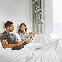 Luxury 2-Piece Twin Xl / Twin Duvet Cover Set with 1 Pillow Sham - 400 Thread Count 100% Cotton Sateen, Button Closure & Corner Ties