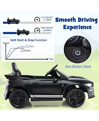 Gymax 12V Kids Ride on Car Licensed Ford Mustang Shelby GT500 w/ Remote Control