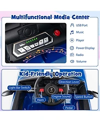 Gymax 12V Kids Ride on Car Licensed Ford Mustang Shelby GT500 w/ Remote Control