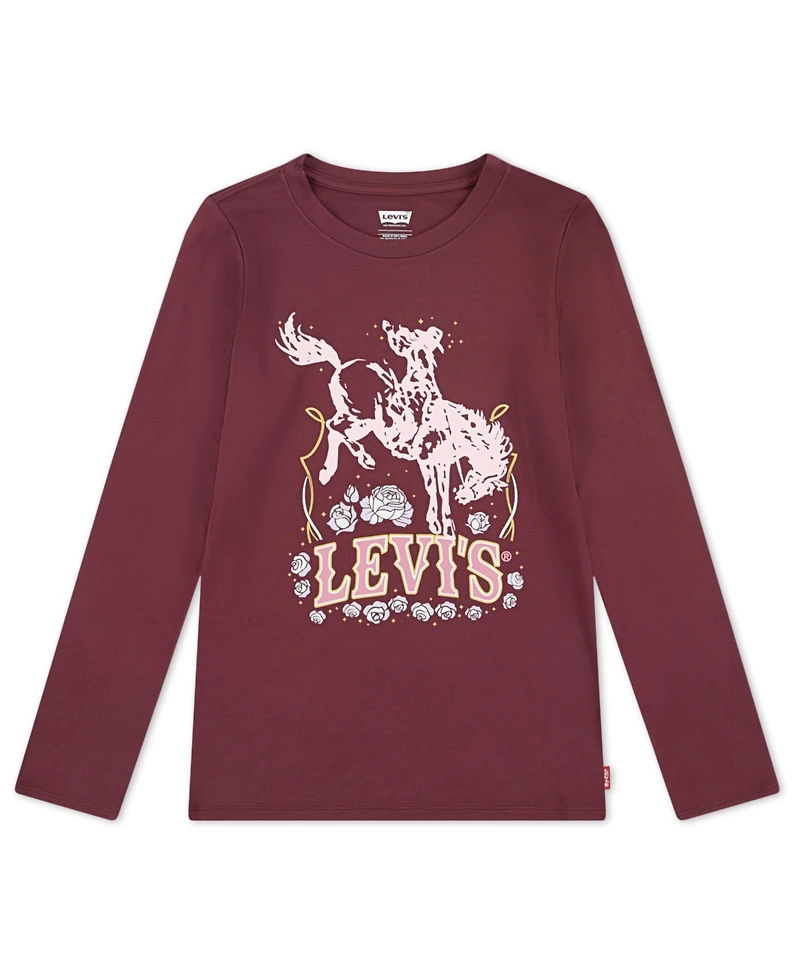 Levi's Big Girls Horse Long Sleeve T-Shirt