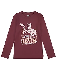 Levi's Big Girls Horse Long Sleeve T-Shirt