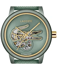 Lacoste Women's Automatic Green Leather Strap Watch, 38mm