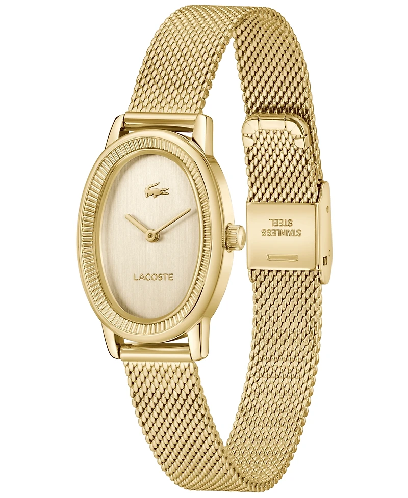 Lacoste Women's Parisienne Gold Tone Stainless Steel Bracelet Watch, 22mm