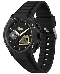 Lacoste Men's LC33 Black Silicone Strap Watch