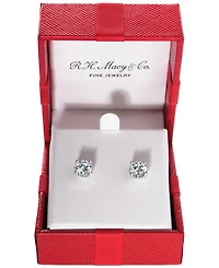 TruMiracle Diamond Stud Earrings (1-1/4 ct. t.w.) 14k White, Yellow or Rose Gold