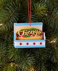 Holiday Lane Regional Chicago Hot Dog Ornament, Macy's Exclusive